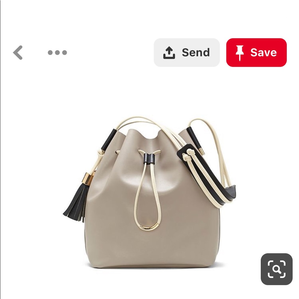 Vince Camuto Lorin-Leather Bucket Drawstring Bag